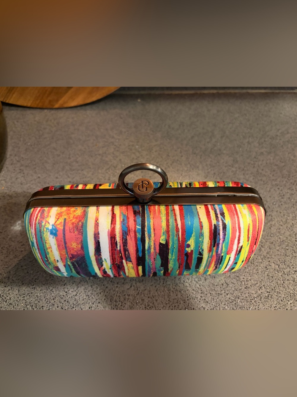 Prabal Gurung for Target Colorful Hard Shell Clutch Minaudiere Chain Bag